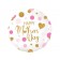 Happy Mothers Day,  Pink & Gold Dots aus Folie mit Helium