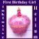 Luftballon zum ersten Geburtstag mit Helium Ballongas, First Birthday Girl
