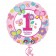 Luftballon zum 1.Geburtstag, Maedchen, inklusive Helium