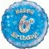 Luftballon aus Folie zum 6. Geburtstag, blauer Rundballon, Junge, Zahl 6, inklusive Ballongas