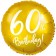 Luftballon aus Folie Zahl 60 Gold zum 60. Geburtstag