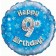 Luftballon aus Folie zum 9. Geburtstag, blauer Rundballon, Junge, Zahl 9, inklusive Ballongas
