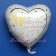Alles Gute zur Hochzeit Herzluftballon aus Folie mit Helium