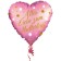 Herzluftballon mit Satinglanz, Alles Liebe zum Muttertag, heliumgefüllt