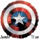 Avengers, Captain America Schild Luftballon aus Folie