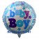 Baby Boy holo Luftballon aus Folie mit Helium