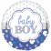 Baby Boy Muschel, Luftballon aus Folie mit Helium