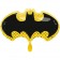 Justice League, Batman Logo Luftballon aus Folie inklusive Helium