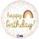 Happy Birthday Rainbow Herz Luftballon aus Folie