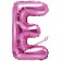 Luftballon Buchstabe E, pink, 35 cm