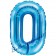 Luftballon Buchstabe O, blau, 35 cm
