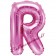 Luftballon Buchstabe R, pink, 35 cm