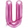 Luftballon Buchstabe U, pink, 35 cm