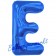 Großer Buchstabe E Luftballon aus Folie in Blau