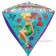 Diamondz Luftballon aus Folie, Tinker Bell ohne Helium