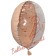 Folienballon Elegant Lush Blush mit transparenter Front, Seitenansicht