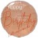 Happy Birthday Elegant Lush Blush, Luftballon aus Folie