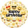 Geburtstags-Luftballon Happy Birthday Emoji Party