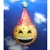 Luftballon Emoji mit Partyhütchen inklusive Helium