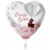 Ewige Liebe, Luftballon in Herzform zur Hochzeit, ungefüllt