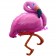 Pink Flamingo, Folienballon mit Ballongas-Helium 