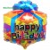 Luftballon Happy birthday Geschen ohne Helium
