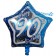Folienballon Blue Star, Happy 90th Birthday, heliumgefüllt