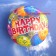 Happy Birthday Balloons, ´tranparenter Luftballon inklusive Helium