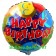 Happy Birthday Balloons and Confetti Folienballon
