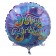 Geburtstags-Luftballon Batikdesign Happy Birthday, ohne Helium-Ballongas
