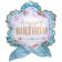 Luftballon Happy Birthday Boho zum Geburtstag, ohne Helium