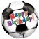 Folienballon Fußball Happy Birthday