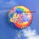 Groovy Happy Birthday, Luftballon zum Geburtstag mit Helium