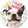 Happy Birthday Hund Luftballon aus Folie zum Geburtstag, ohne Helium