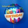 Luftballon Happy Birthday Kerzen zum Geburtstag