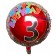 Happy Birthday Milestone 3 Folienballon, heliumgefüllt