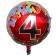 Happy Birthday Milestone 4 Folienballon, heliumgefüllt