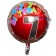 Happy Birthday Milestone 7 Folienballon, heliumgefüllt