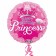 Folienballon Happy Birthday Princess, ungefüllt
