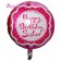 Folienballon Perfectly Pink Happy Birthday Sister, heliumgefüllt