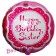 Geburtstags-Luftballon Perfectly Pink Happy Birthday Sister