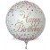 Sparkling Fizz Happy Birthday, Roségold, Folienballon zum Geburtstag, ungefüllt