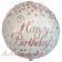 Folienballon Happy Birthday Sparkling Fizz Rosegold