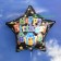 Big Dots Happy Birthday, Sternluftballon zum Geburtstag mit Helium