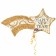 Luftballon zu Silvester, Happy New Year Sternschnuppe, inklusive Helium