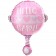 Baby Girl Rassel, Luftballon aus Folie inklusive Helium