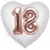 Luftballon Herz Jumbo 18, rosegold mit 3D-Effekt zum 18. Geburtstag