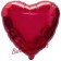 Herzluftballon Burgund