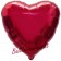 Herzluftballon Burgund