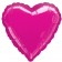 Herzluftballon Pink